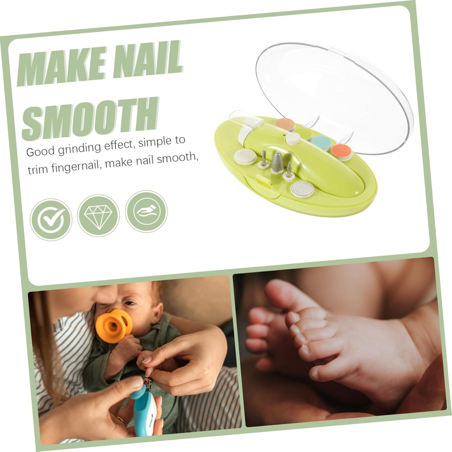 Gogogmee Rechargeable Small Electric Nail Clipper for Boy Girl and Adults Portable Automatic Nail Trimmer