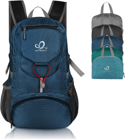 WATERFLY Hiking Backpack 20L Foldable Travel Backpack Lightweight Hiking Daypack for Outdoor Cycling Camping