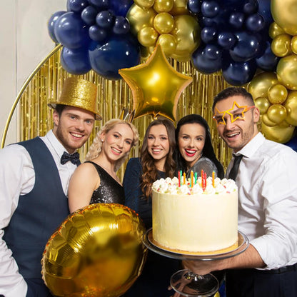 JEBUTU Balloon Arch Stand Metal Round Backdrop Stand Circle Balloon Arch Frame Wedding Arches 6.5FT for Ceremony Birthday Party Baby Shower Decoration