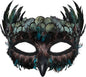 Masquerade Mask for Women/Men, Costume Feather Animal Mask Owl Bird Crow Halloween Mardi Gras Cosplay Party Raven Masque