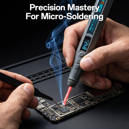 BK210 Cordless Soldering Iron Kit, Rechargeable Solder Iron Pen with C210 Tip (356°F-842°F),Portable Battery Powered Solder Kit with LED Digital Display for Electronics Repair, Auto-Hibernation