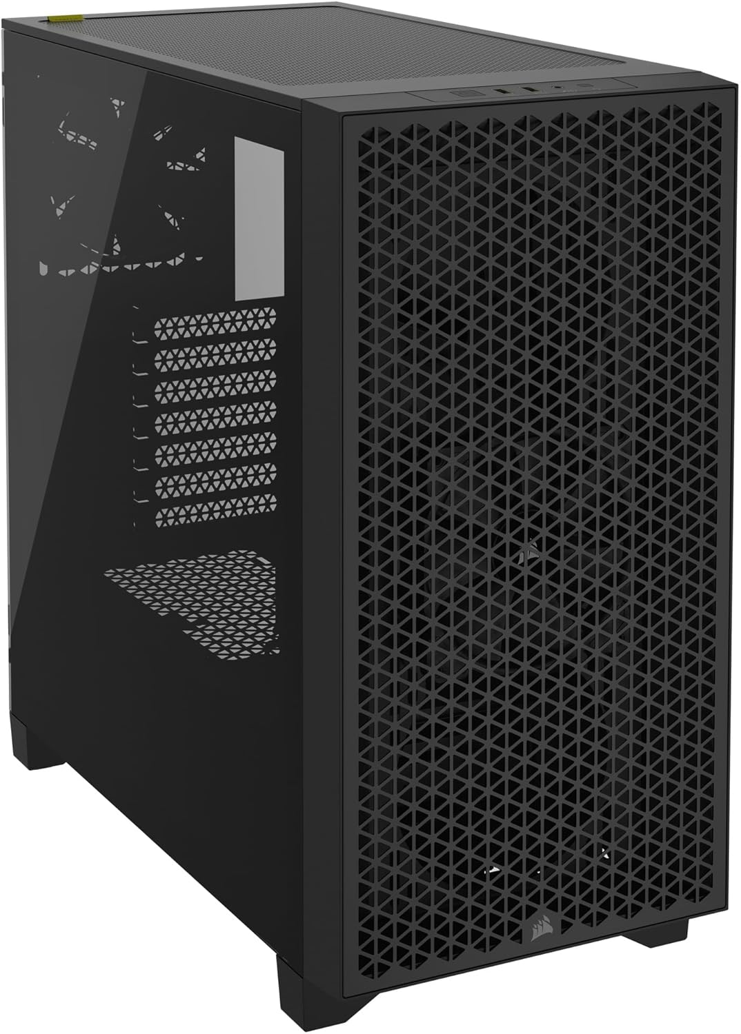 CORSAIR 3000D Airflow Mid-Tower PC Case – 2X SP120 Elite Fans – Four-Slot GPU Support – Fits up to 8X 120mm Fans – High-Airflow Design – Black