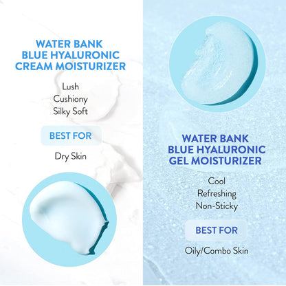 LANEIGE Water Bank Blue Hyaluronic Cream Moisturizer: Hydrating Korean Face Cream with Squalane & Ceramide for Skin Barrier Support, Dermatologist-Tested