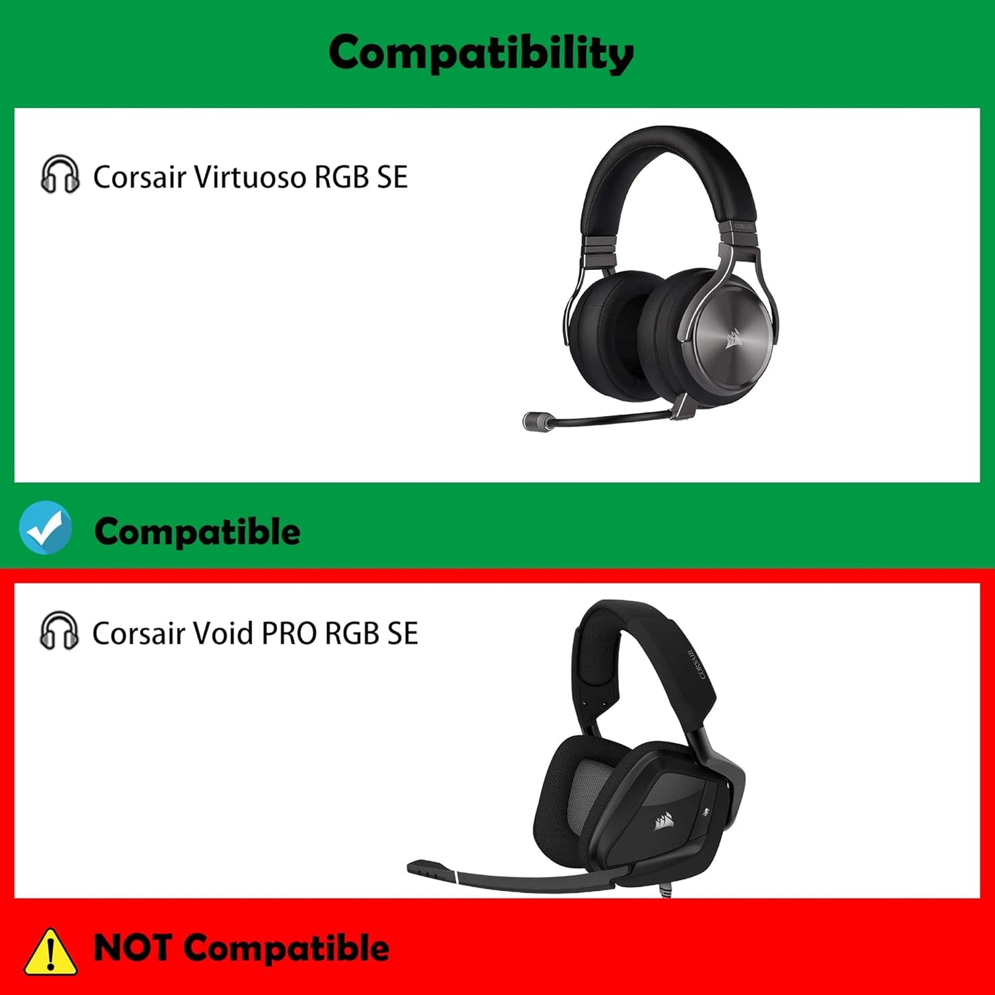 DowiTech Cool Gel Headphone Ear Pads Headset Replacement Earpads Compatible with Corsair Virtuoso RGB Wireless SE Gaming Headset