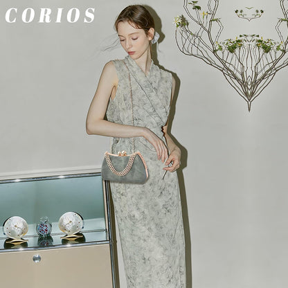 CORIOS Evening Bag for Women Marble Clutch Bag Bridal Wedding Purse Elegant Handbag Unique Crossbody Bag Shoulder Bag