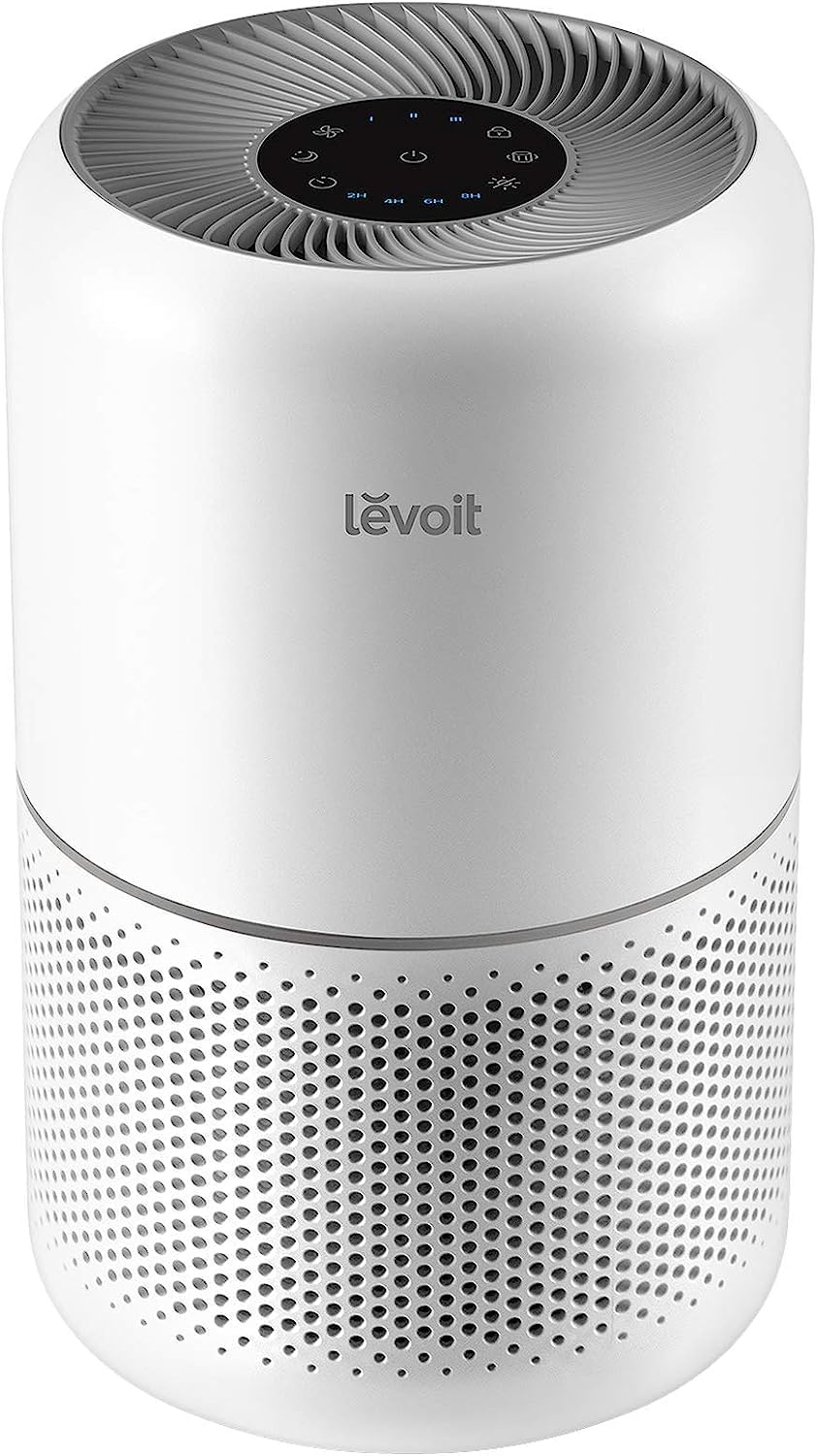 LEVOIT Air Purifiers with Washable Filters for Large Room Bedroom Home, Smart WiFi Air Quality Monitor, HEPA Sleep Mode and Auto Mode, Removes Pet Hairs, Allergies, Pollen, Smoke, Dust, Vital100S