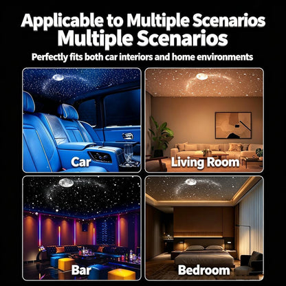 2-in-1 HD Galaxy 5D Holographic Night Light Projector,360°USB Plug and Play