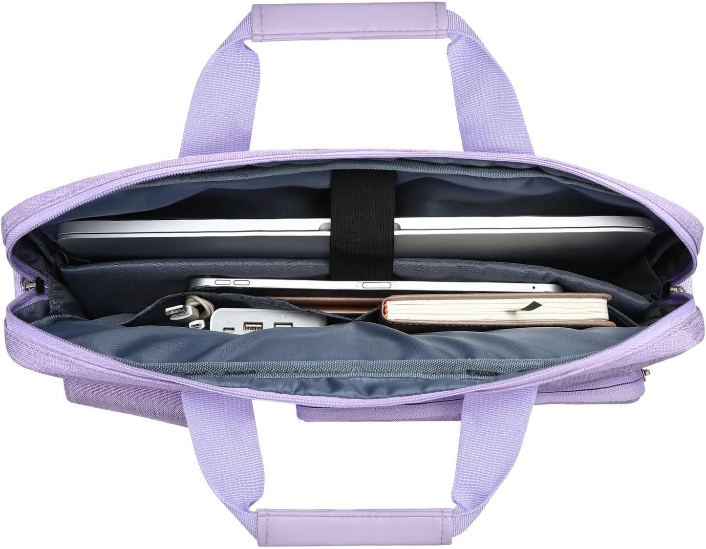 MOSISO Laptop Bag 16 inch, 15-15.6 inch Computer Shoulder Bag Compatible with MacBook Air 15 M4 M3 M2/Pro 16 M4 M3 M2 M1, Notebook &2 Raised&1 Flapover&1 Horizontal Pocket&Handle&Belt, Pink - PuriLite
