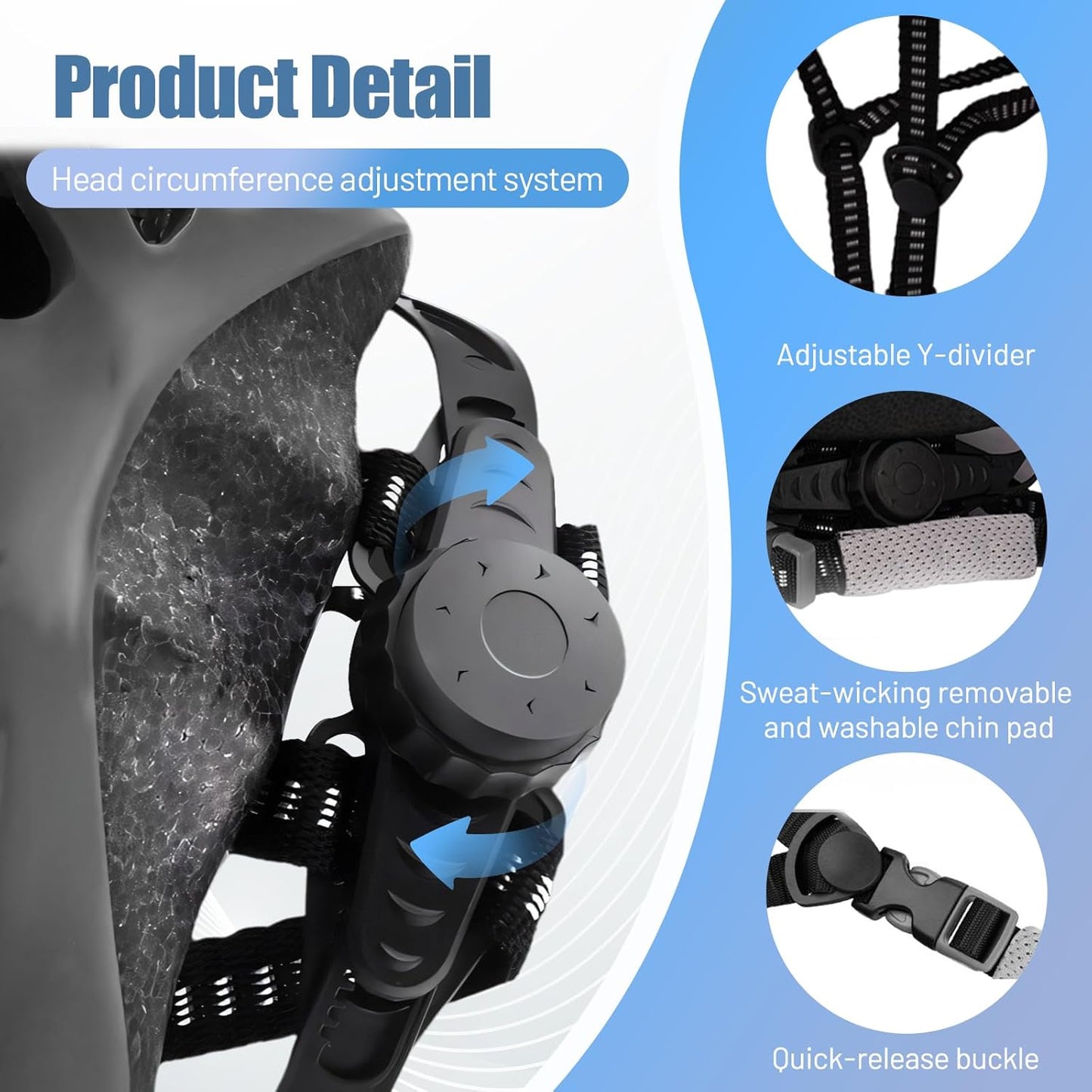 Oshhni Helmet for Women Men Bicycle Helmet Bike Helmet for Skateboarding Outdoor Climbing Biking Commuting - Black White