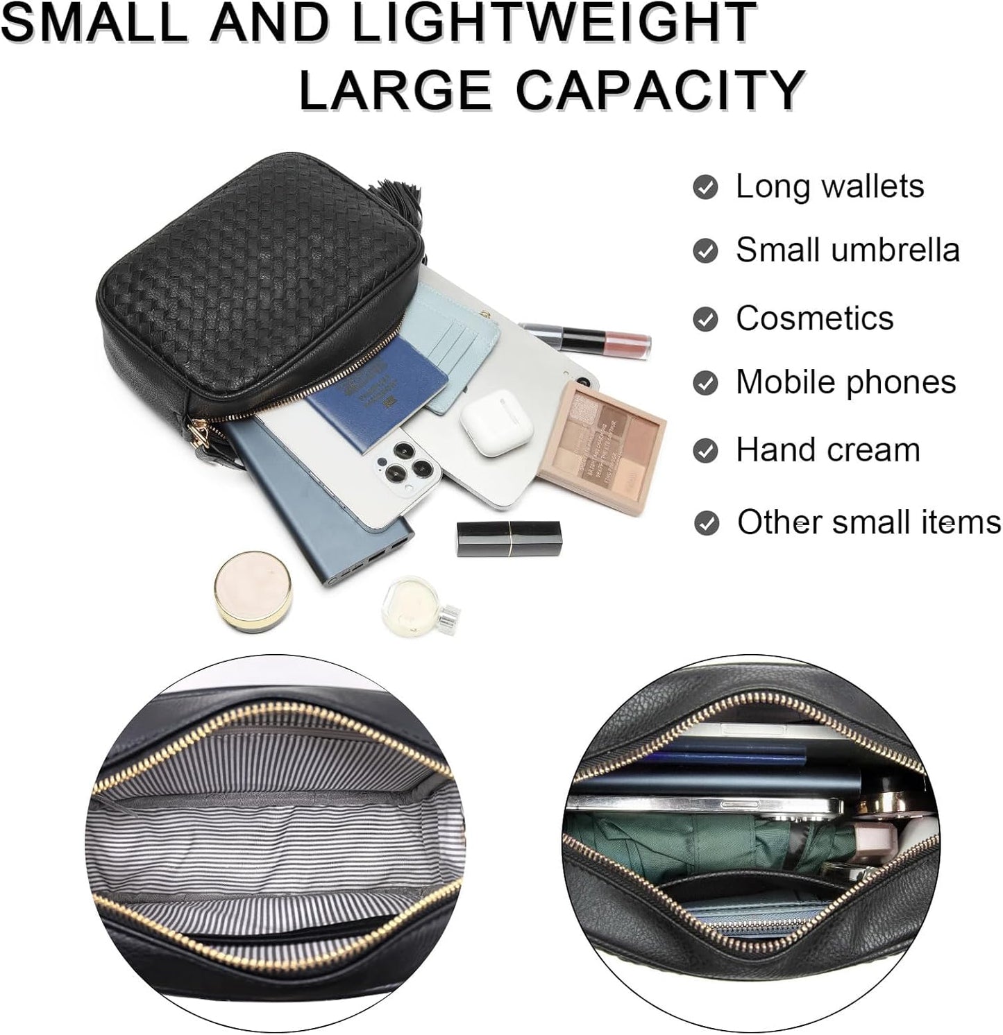 Crossbody Bags for Women Small Over the Shoulder Saddle Purses and Boho Cross body Handbags,Vegan Leather