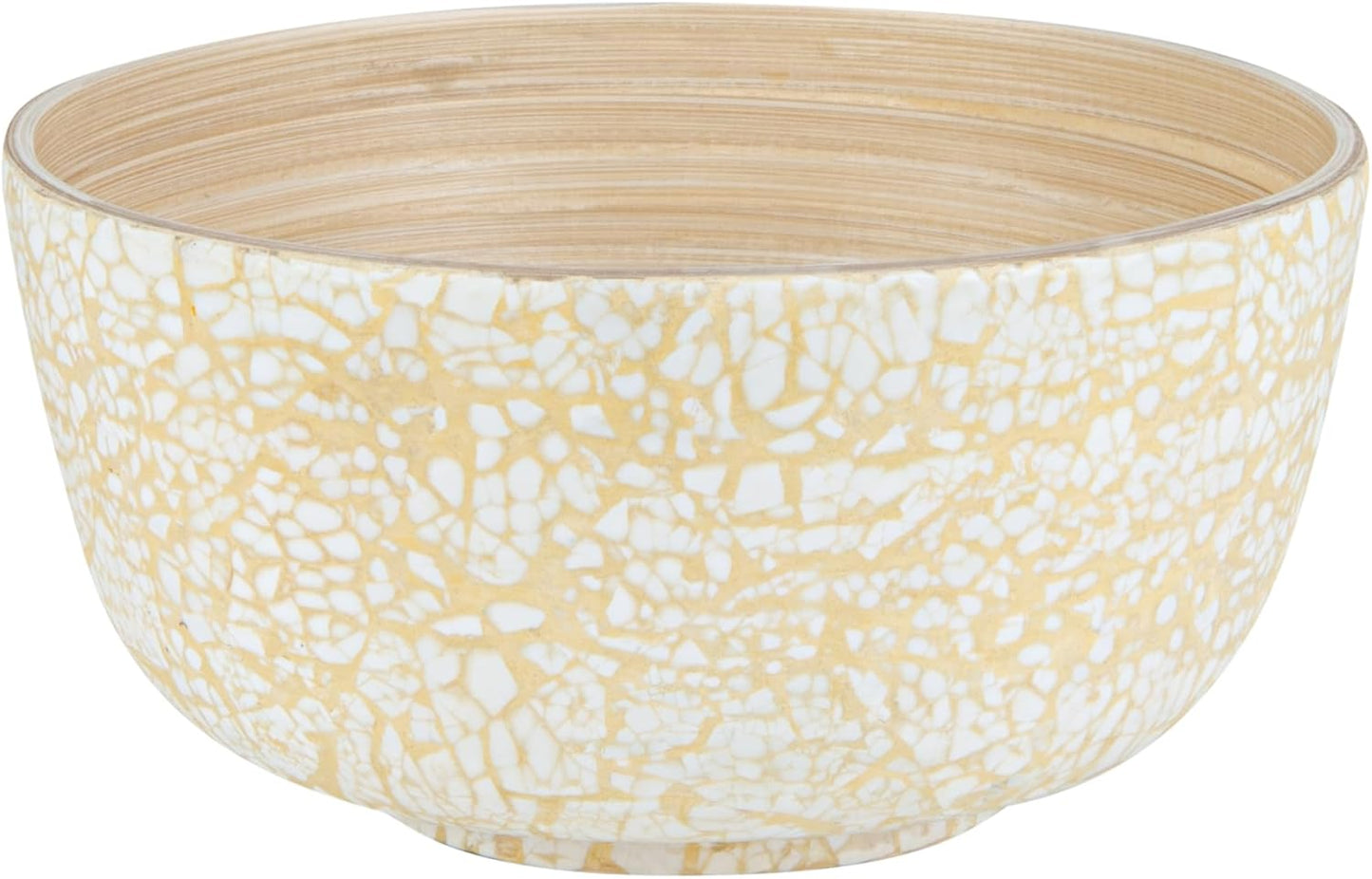 Restaurantware-Bambuddha 51 Ounce Extra Large Salad Bowl, 1 Heavy-Duty Round Salad Bowl - Sustainable, Reusable, Blue Bamboo Serving Dish, for Serving Salads, Fruits, and Appetizers