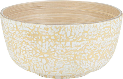 Restaurantware-Bambuddha 51 Ounce Extra Large Salad Bowl, 1 Heavy-Duty Round Salad Bowl - Sustainable, Reusable, Blue Bamboo Serving Dish, for Serving Salads, Fruits, and Appetizers