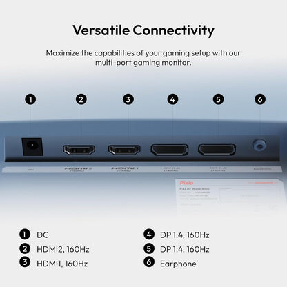 Pixio PX248 Wave 24 inch 200Hz Refresh Rate FHD 1080p Resolution Fast IPS Panel 1ms GTG Response Time Adaptive Sync Gaming Monitor with Adaptive Sync