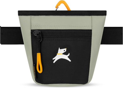 OllyDog Goodie Treat Bag, Dog Treat Pouch, Waist Belt Clip for Hands-Free Training, Magnetic Closure, Dog Training and Behavior Aids, Three Ways to Wear (Raven S'25)
