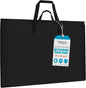 ZKOO Large Size Art Portfolio Bag, Light Weight Art Canvas Portfolio Case with Nylon Shoulder Strap, Carrying Storage Case for Artwork, Poster, Sketching, and Drawing (24"*36"-Black)