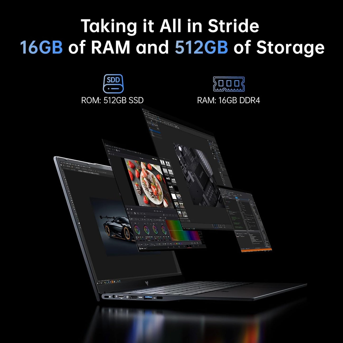 ACEMAGIC Laptop Computer Intel N97 Windows Laptop 15.6-in 16GB DDR4 512GB SSD Ordinateur Portable Numeric Keypad WiFi5 HDMI Type-C USB3.2 TRRS Webcam Office Laptops Student Laptops