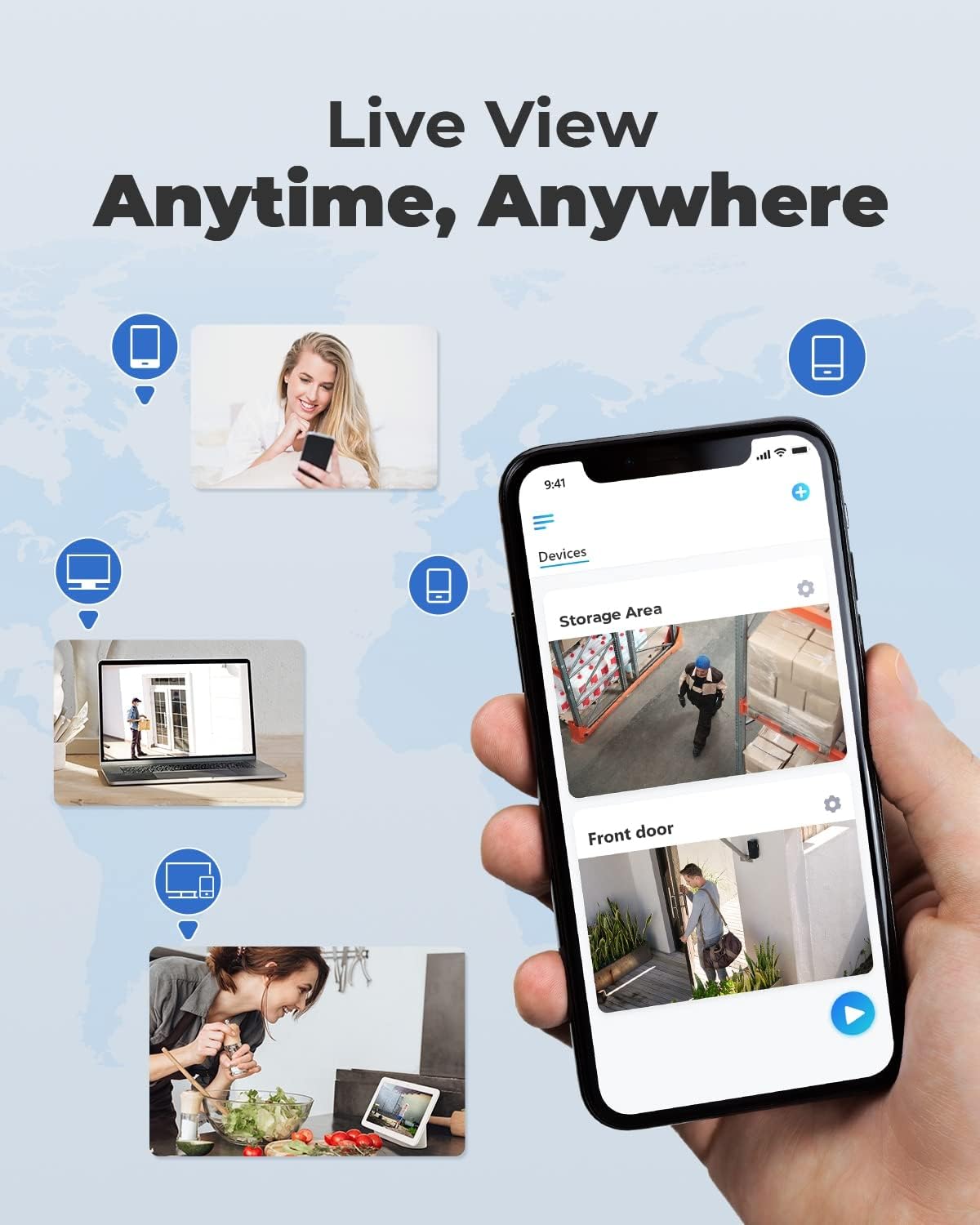 Reolink 4K PoE Security Camera System, 4pcs H.265 PoE IP Wired Turret 4K Cameras with Person Vehicle Detection, Waterproof, 8CH NVR with 2TB HDD for Home Surveillance 24-7 Recording, RLK8-800D4