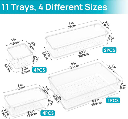 Purilite Select Clear Drawer Organizer Set