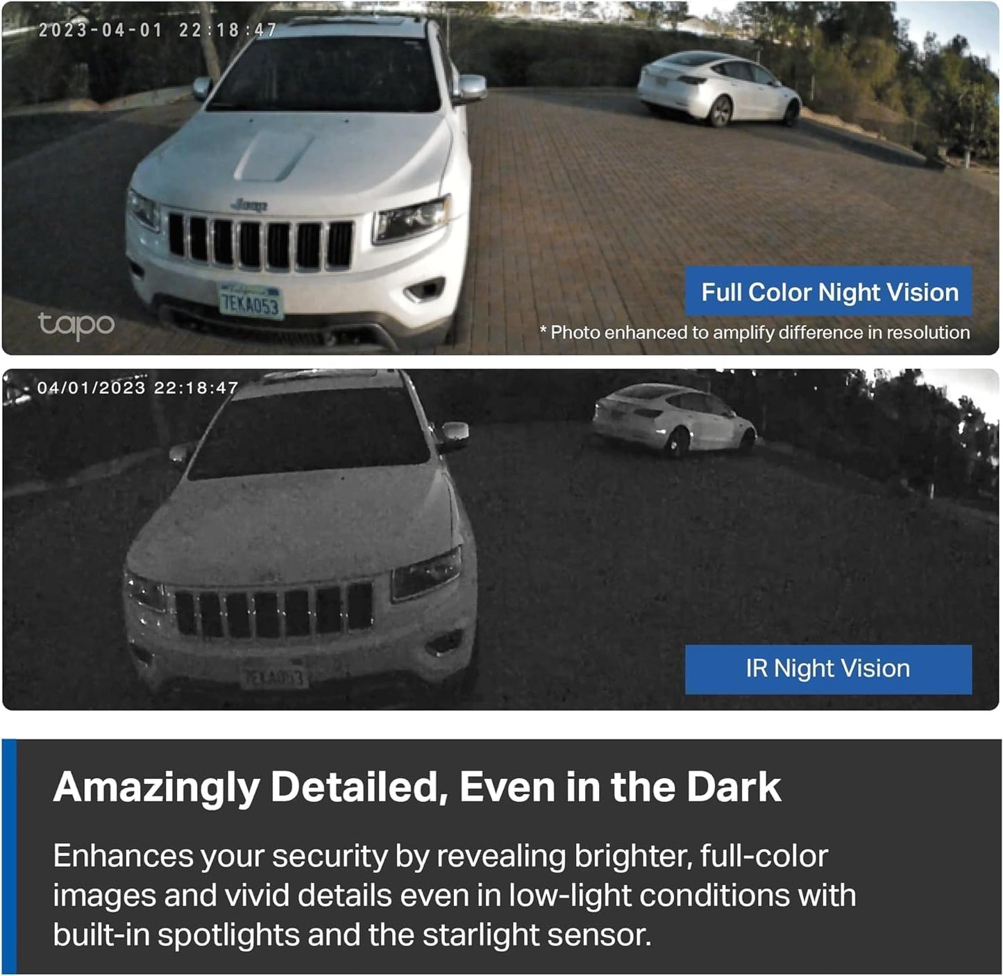 TP-Link Tapo 2K Indoor Home Security WiFi Camera, Up to 30ft Night Vision, Privacy Mode, Sound & Light Alarm, Up to 512 GB microSD Card Slot, Two-Way Audio, Works w/Alexa and Google (Tapo C110)