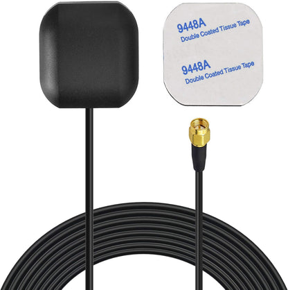 Bingfu Vehicle GPS Navigation Antenna Active GPS Antenna with Fakra C Right Angle Connector Compatible with Car Truck GPS Navigation Receiver System Factory DVD Stereo Head Unit
