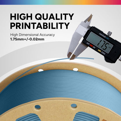 OVERTURE PLA Filament 1.75mm PLA 3D Printer Filament, 1kg Cardboard Spool (2.2lbs), Dimensional Accuracy +/- 0.02mm, Fit Most FDM Printer (Black 1-Pack)