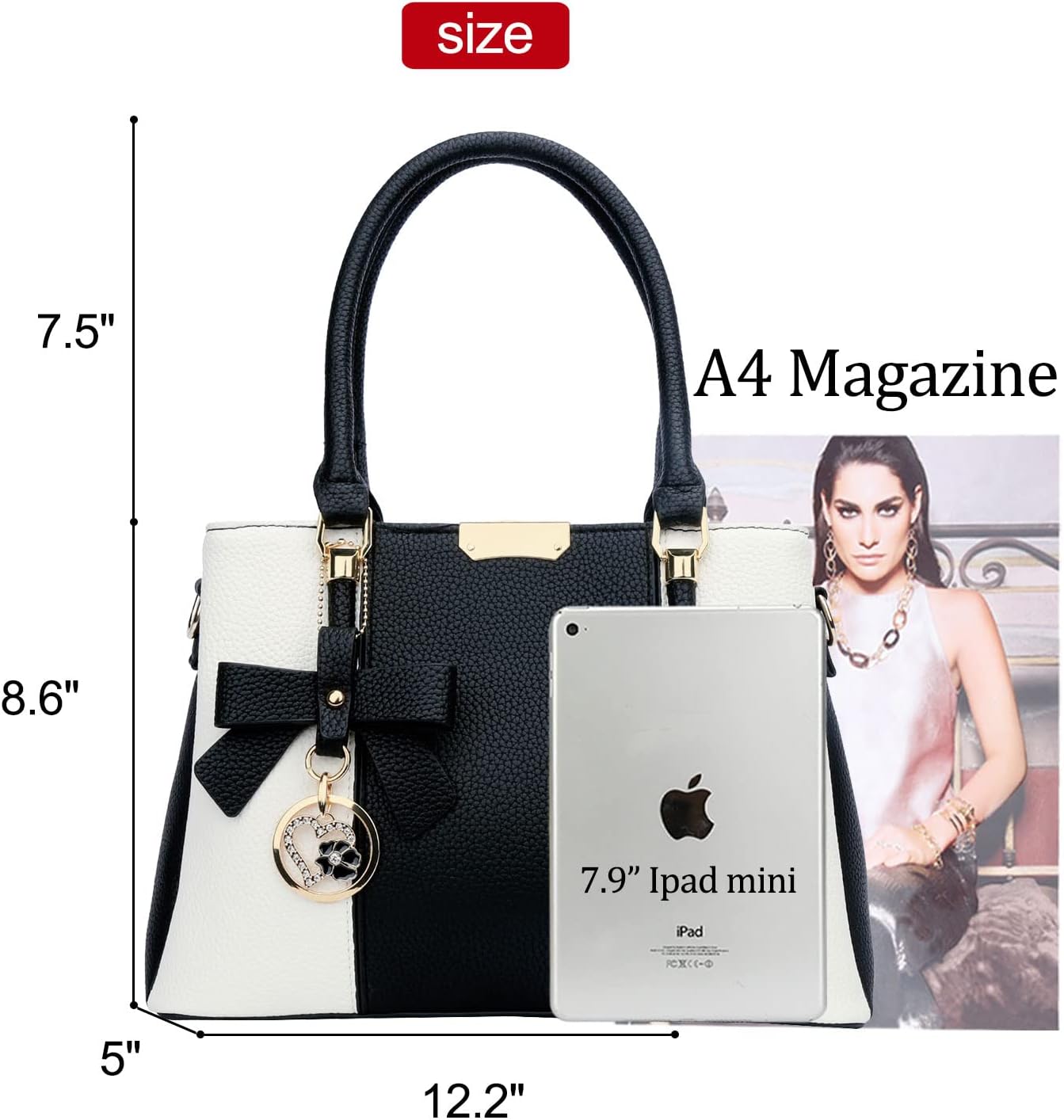 KKXIU Trendy Tote Bag for Women Lightweight Oxford Big Capacity Shoulder Purses and Handbags
