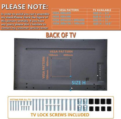 Purilite Select Swivel Tabletop TV Stand (27"–70")