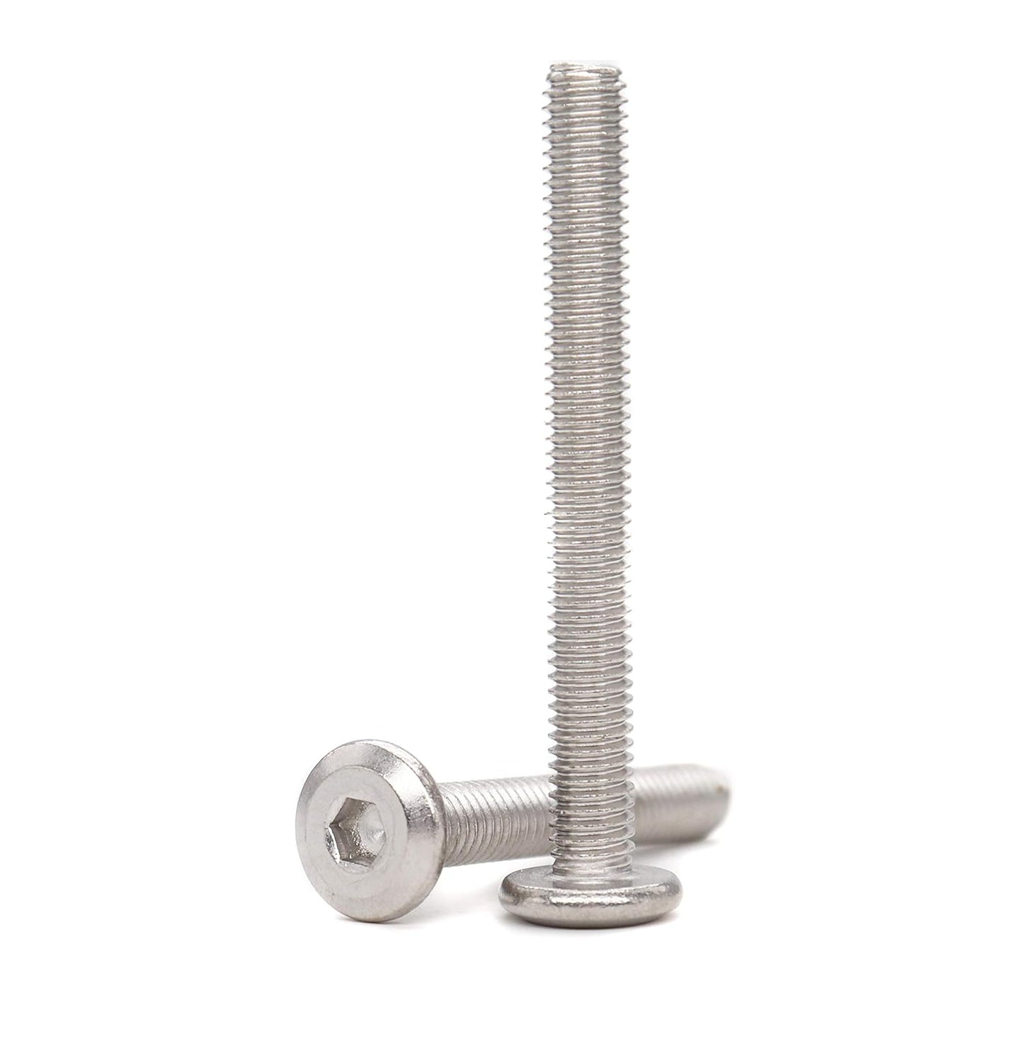 binifiMux 4pcs M10-1.25 x 70mm Serrated Flanged Hex Bolts Flange Hexagon Screws, Stainless Steel 18-8 (304), Plain Finish, DIN 6921
