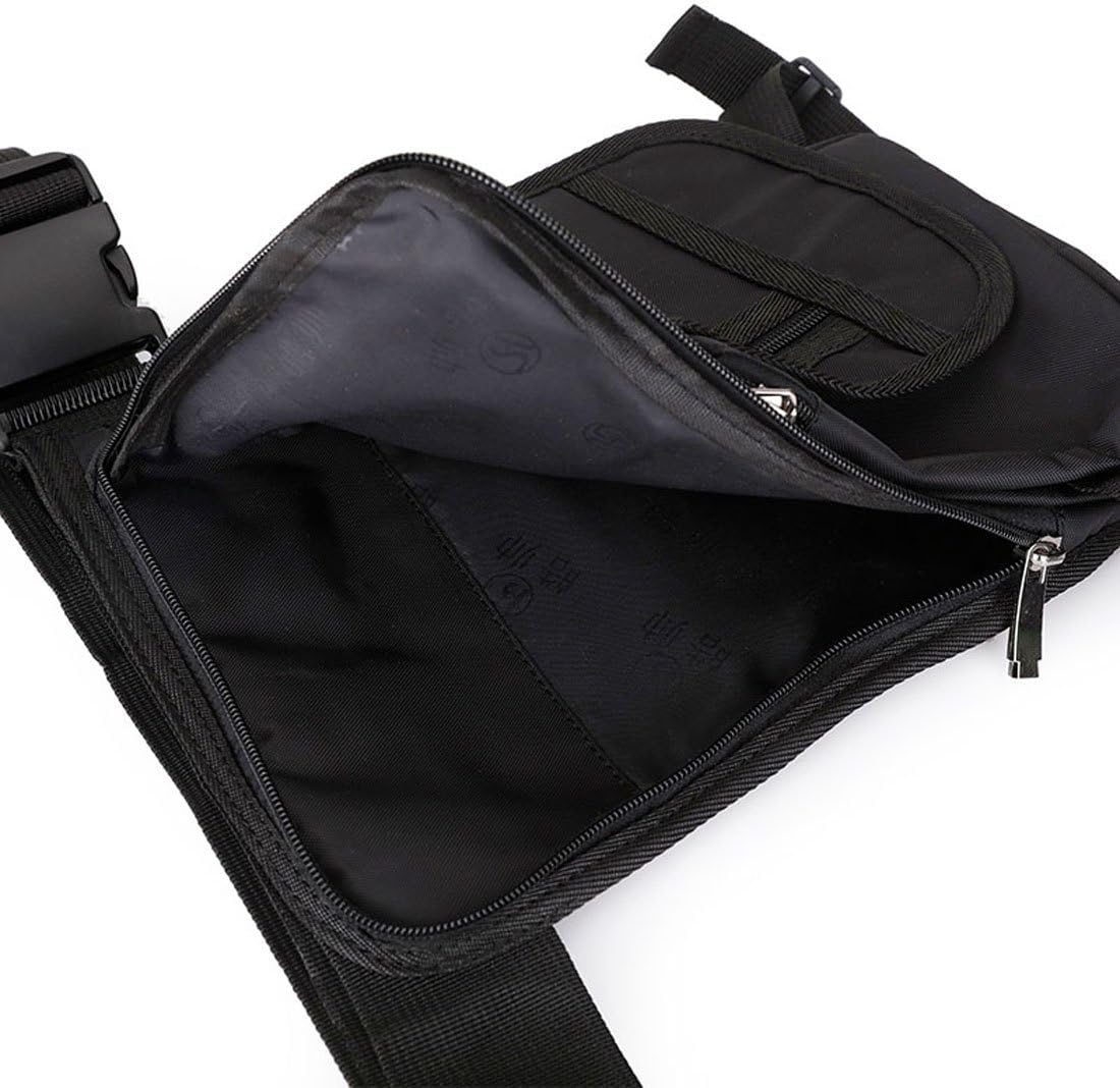 Motorcycle Drop Leg Bag Nylon Waist Pack for Men Women Travel Hiking Tactical Cycling Bike Ride Riding Crossbody Shoulder Fanny Pouch