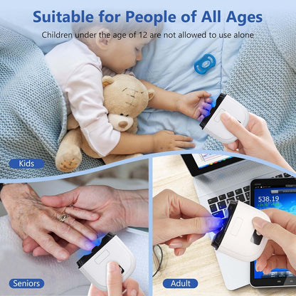 Larimuer Electric Nail Clipper - Automatic Nail Trimmer with 3 Speed Modes, LCD Display, Nail Scraps Storage & USB Rechargeable Safety Fingernail Trimmer for Babies, Kids, Adults, and Seniors