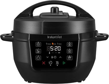 Instant Pot® RIO Mini 7-in-1 Multi-Cooker, PressureCooker, SlowCooker, RiceCooker, Steamer, Sauté, Yogurt Maker, & Warmer, Includes App With Over 2000 Recipes, 4QT, Black