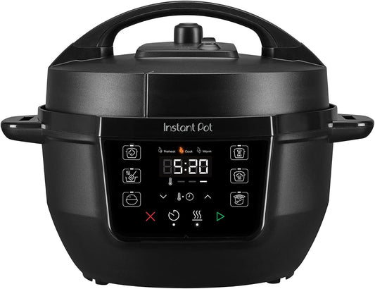 Instant Pot® RIO Mini 7-in-1 Multi-Cooker, PressureCooker, SlowCooker, RiceCooker, Steamer, Sauté, Yogurt Maker, & Warmer, Includes App With Over 2000 Recipes, 4QT, Black