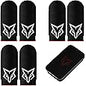 6 PCS Mobile Phone Gaming Finger Sleeves, Nuozme Finger Sleeves Compatible with All Touchscreen Devices, 0.15mm Superconducting Nanofibers, Smooth Feel, Anti-Sweat, Extremely Thin, Red Edge