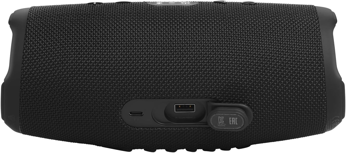 JBL Charge 5 Portable Bluetooth Speaker with Deep Bass, IP67 Waterproof and Dustproof, Up To 20 Hours of Playtime, Built-in Powerbank - Black