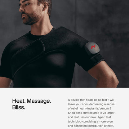 Hyperice Venom 2 Back - Advanced Heat + Vibration Massage Wrap