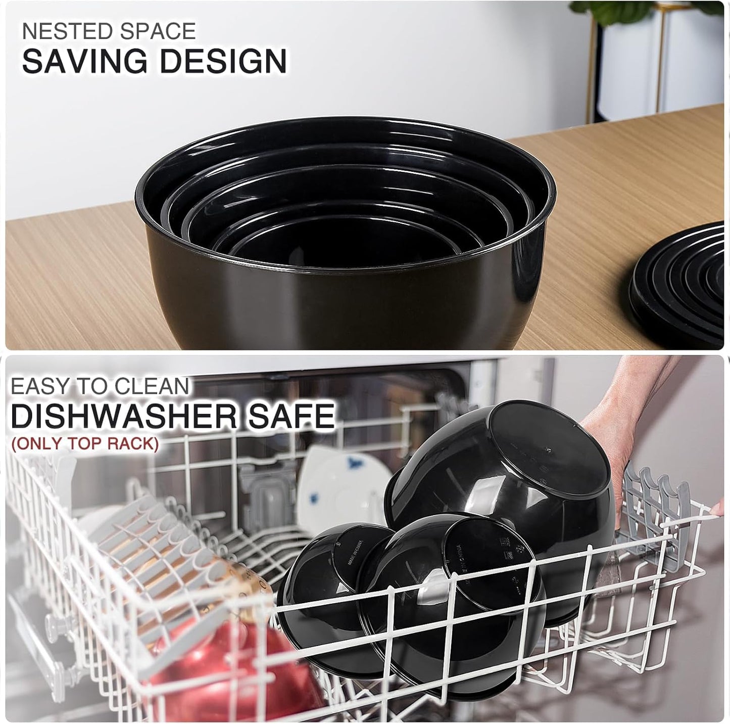 Purilite Select Plastic Mixing Bowl Set