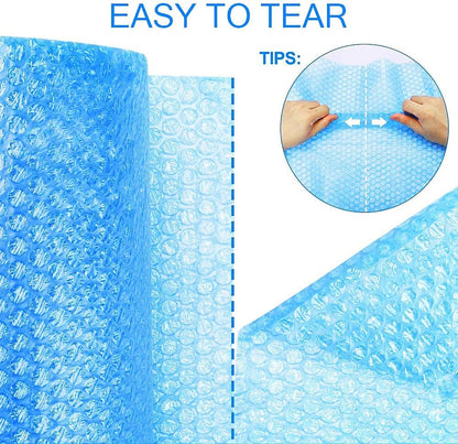 Bubble Cushioning Wrap Rolls 2-Pack,Easy to Tear Small Bubble Thicker & Durable for Packing Delivering & Moving Perforated every 12in 12 Inchx72 Feet Total (white),MR011902
