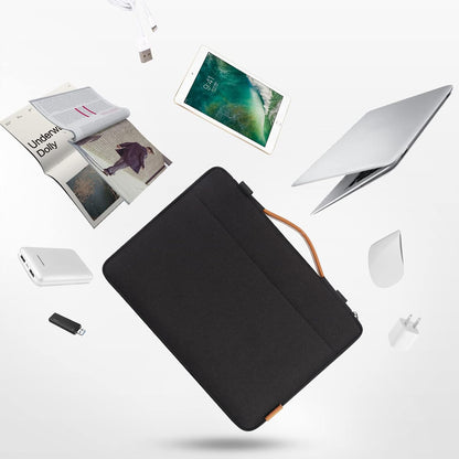 DOMISO 15.6 Inch Laptop Bag Cover Waterproof Shockproof Notebook Sleeve Case Shoulder Bag Protective Cover for 15.6" HP 15/ThinkPad E575/Lenovo IdeaPad S510,Black