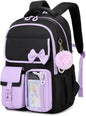 Girls Backpack, School Backpack for Girls, Cute Bow Kids Bookbag for Grils Children Teens for Elementary