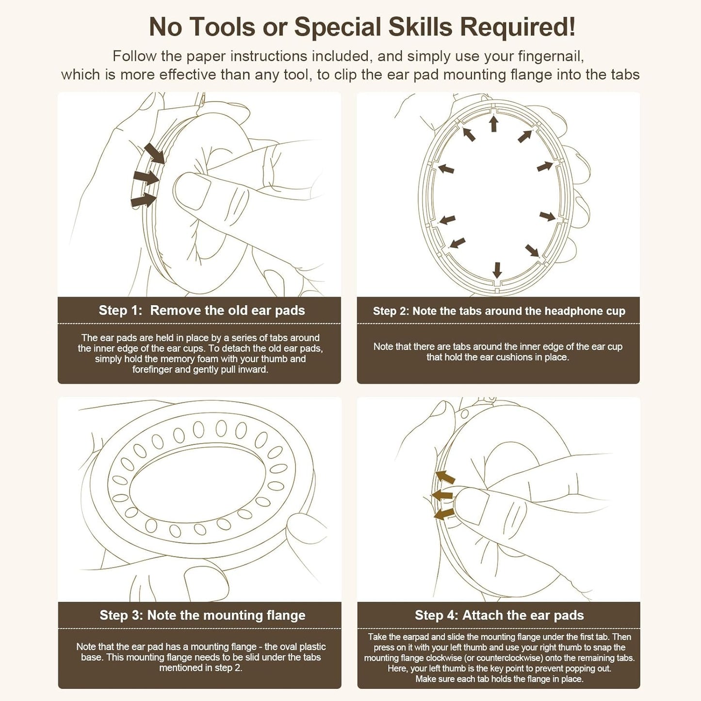 Replacement Ear Pads Earpads for Bose QuietComfort QC 2 15 25 35 Ear Cushion for QC2 QC15 QC25 QC35 SoundLink SoundTrue Around-Ear II AE2 (Black)