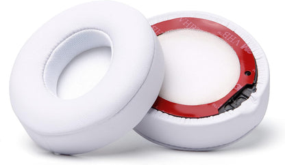 WC Extra Thick Replacement Earpads for Beats Solo 2 & 3 by Wicked Cushions - Ear Pads for Beats Solo 2 & 3 Wireless ON-Ear Headphones - Soft Leather, Luxury Memory Foam, Strong Adhesive | White