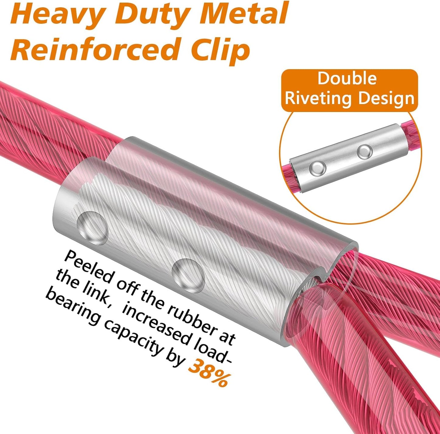 XiaZ Dog Runner Cable Dog Run Trolley Tie Out Cable Dog Chains for Outside Yard Camping Up to 250 Pound, 20 Feet