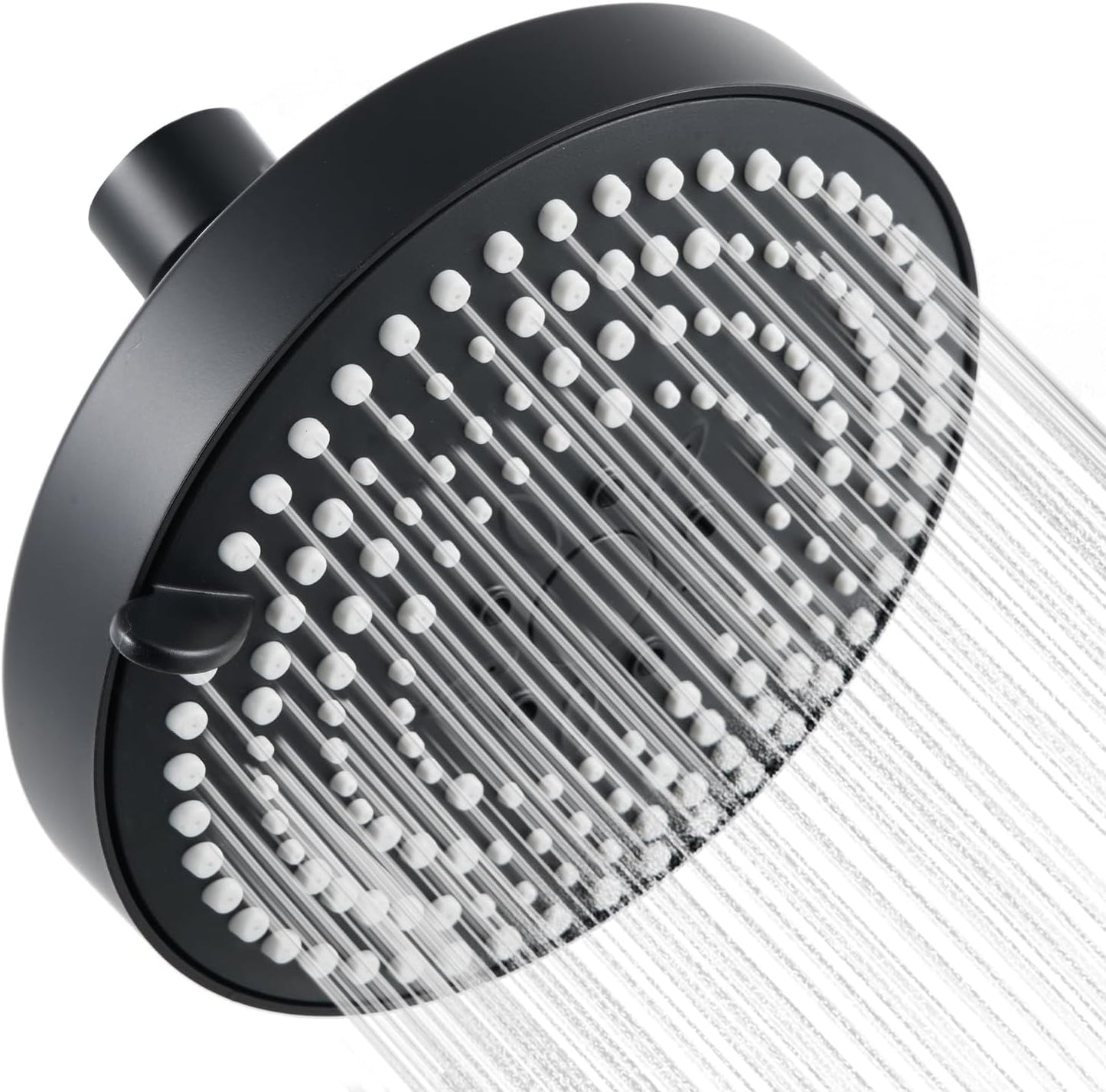 OFFO Shower Head, High Pressure Shower Head with 6 Mode, Fixed Showerheads for Strong Water Flow & Relaxing Shower Experience, Chrome