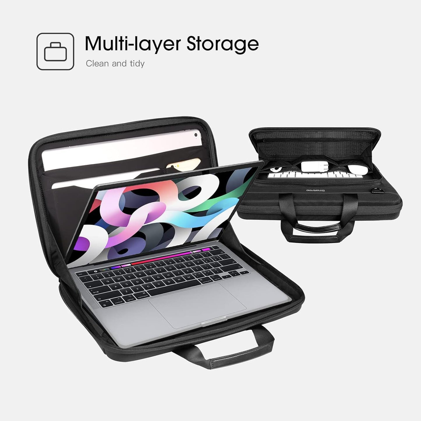 Smatree Heavy Duty Hard Case Compatible with 16.2 inch MacBook Pro 2024 M4/2023 M3 A2918/A2992/A2779, MacBook Pro 2021/2019 16 inch Shoulder Bag, for Acer Aspire 5/Predator Helios 300/Nitro 5 - PuriLite