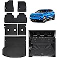 AOMSAZTO Floor Mats & Trunk Mat for 2024 2025 Chevy Equinox EV (Non Fuel),TPE All Weather Protection 2 Rows Car Floor Liners with Cargo Liner for Chevrolet Equinox EV (Non Fuel)