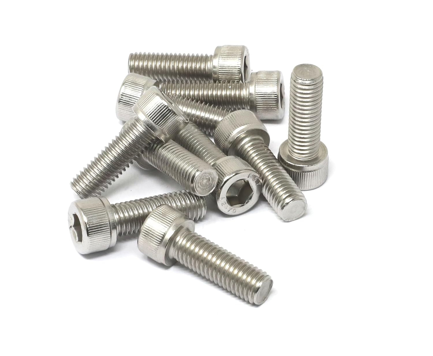 iexcell 25 Pcs M6 x 20mm Thread Pitch 1 mm Stainless Steel 304 Hex Socket Head Cap Screws Bolts Kit