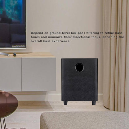 Generic 8 Inch Passive Subwoofer, 100W Power Heavy Bass Powerful Sound Synthetic Fiber Wood Material, Passive Speaker for Home Theater Party Plug and Play, Black