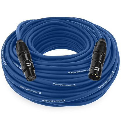 Balanced XLR Cable Male to Female - 6 Feet Pink - Pro 3-Pin Microphone Connector for Powered Speakers, Audio Interface or Mixer for Live Performance & Recording