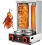 Electric Kebab Grill Vertical Broiler - Shawarma & Doner Kebab Machine with Temperature Control 50-350℃ for Commercial & Home Kitchen Use