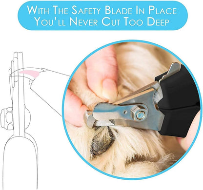 Candure Cat Nail Clippers Stainless Steel Cat Claw Trimmers for Rabbits,Guinea Pigs, Birds, Puppies, Kittens and Small Animals- Pet Nail Clippers for Professional and Home Use (Black)